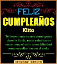GIF Frases de Cumpleaños Kitto